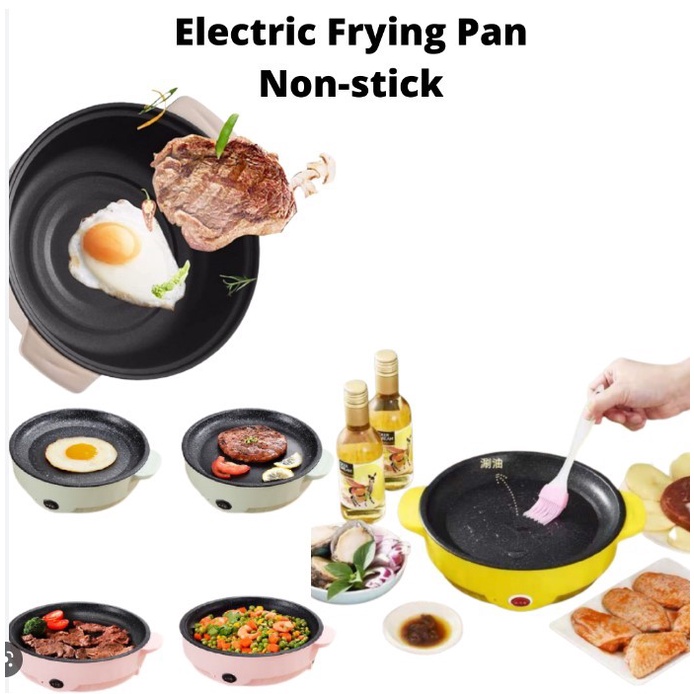 Barangunik2021 - Panci listrik Mini Nonstick Frying Pan / Panci Panggangan Serbaguna