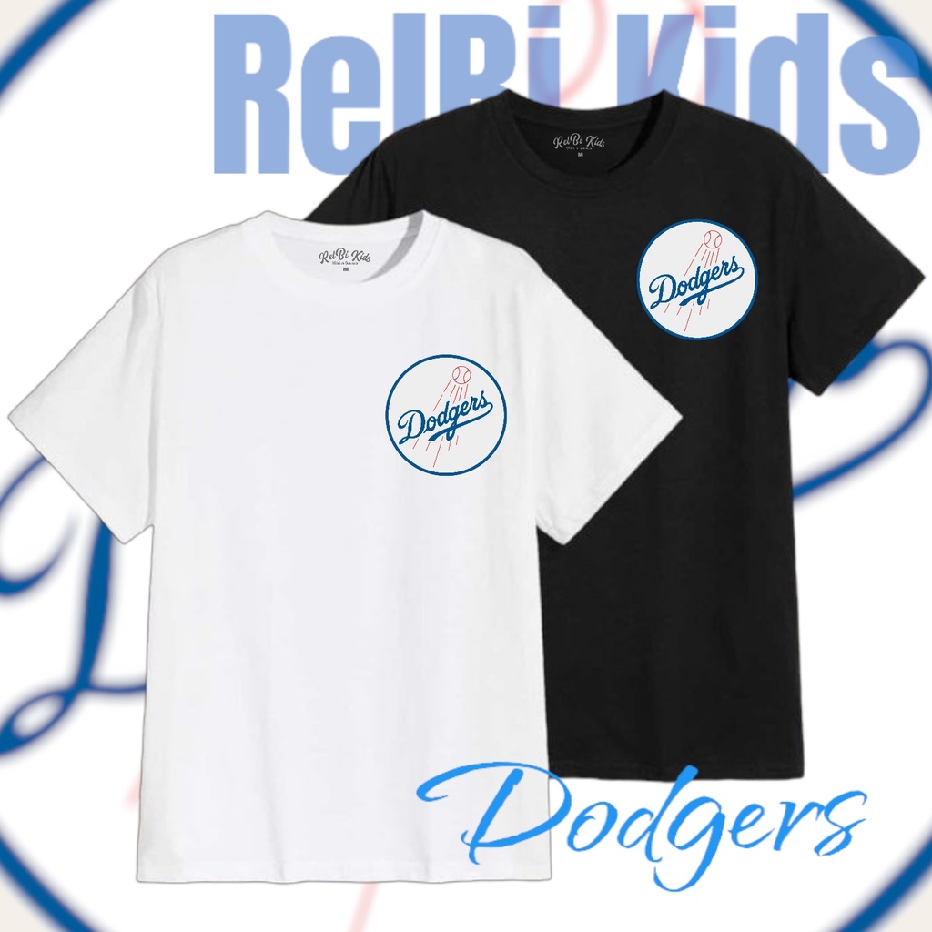 Relbi Kids Kaos Anak Baseball Dodgers MLB Baju Baseball Anak Tshirt Distro Kids Laki laki Perempuan 