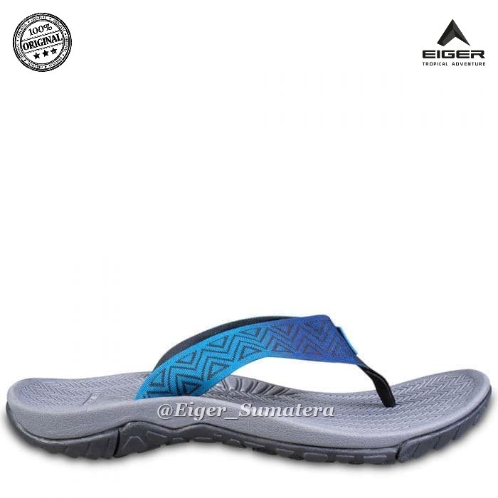 Eiger001 Sandal Caldera Pinch 1.0 Sol D.Gry Pat, Blue 4866 | Sandal Gunung Pria