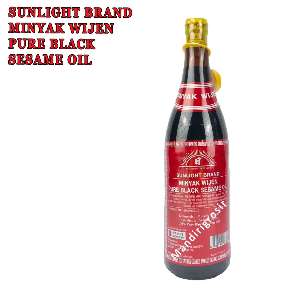 Minyak Wijen* Sunlight Brand* Sesame Oil* 640ml