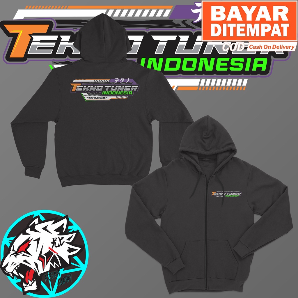 JAKET ZIPPER RACING TEKNO TUNER KEEP FIGHT FOR CHAMPION BIG SIZE JUMBO JAKET TEKNO TUNER