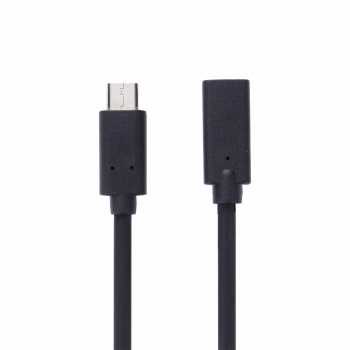 Kabel Ekstension USB Type C Male ke USB Type C Female 1M Untuk Laptop PC Komputer Gadget / USB Extension Cable Vention Kabel Perpanjangan USB Type C / USB Extender 1 Meter Jarak jauh Awet Berkualitas / USB Male to Female Extension Extender USB Super Speed