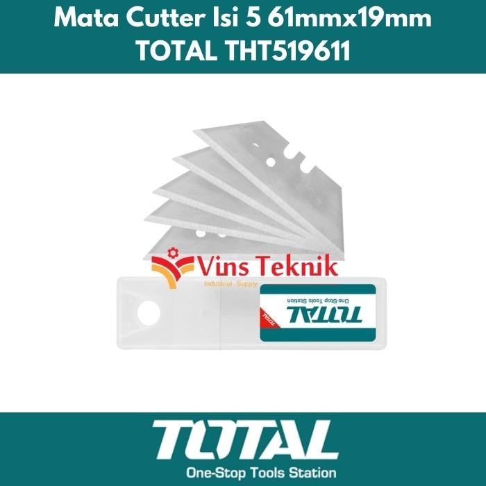 

ARS04 isi cutter cuter 10pcs blades set mata cutter TOTAL THT519611