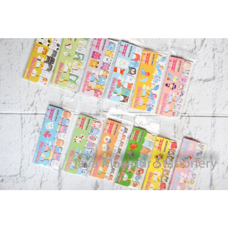 

sticky note karakter/pembatas buku karakter