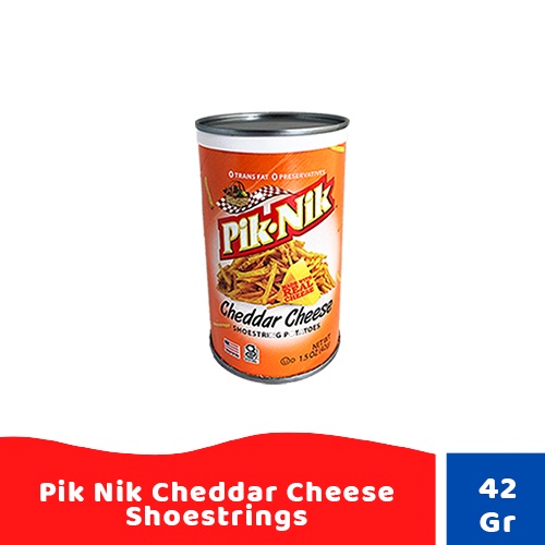 

Pik Nik Cheddar Cheese Shoestrings Fries /Kentang Goreng 42 gr