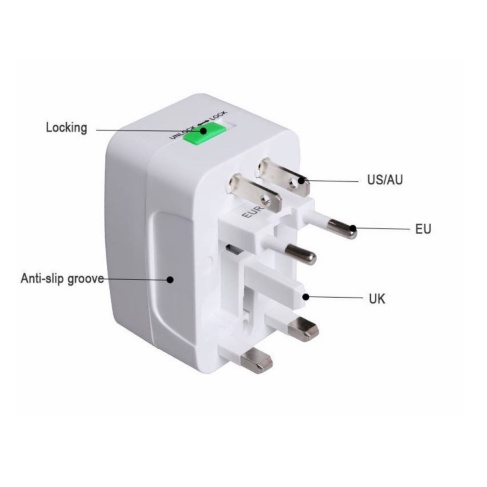 TRAVEL ADAPTOR UNTUK SEGALA NEGARA. ADAPTOR UNIVERSAL. COLOKAN STEKER MULTI