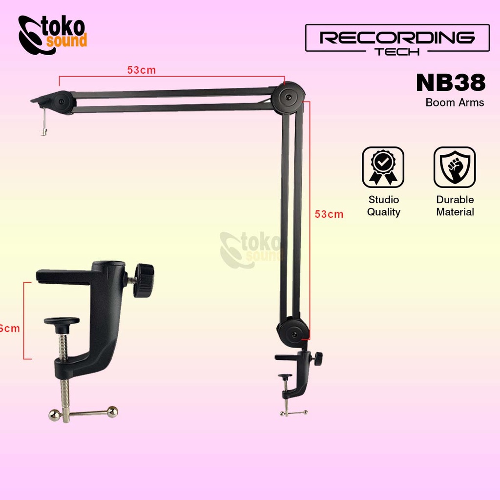 Recording Tech NB38 - Professional Recording Microphone Stand