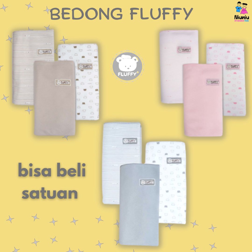 Bedong Selimut Fluffy Baju Bayi Anak Kids Laki laki Perempuan Cowok Cewek Unisex Warna Motif Polos K