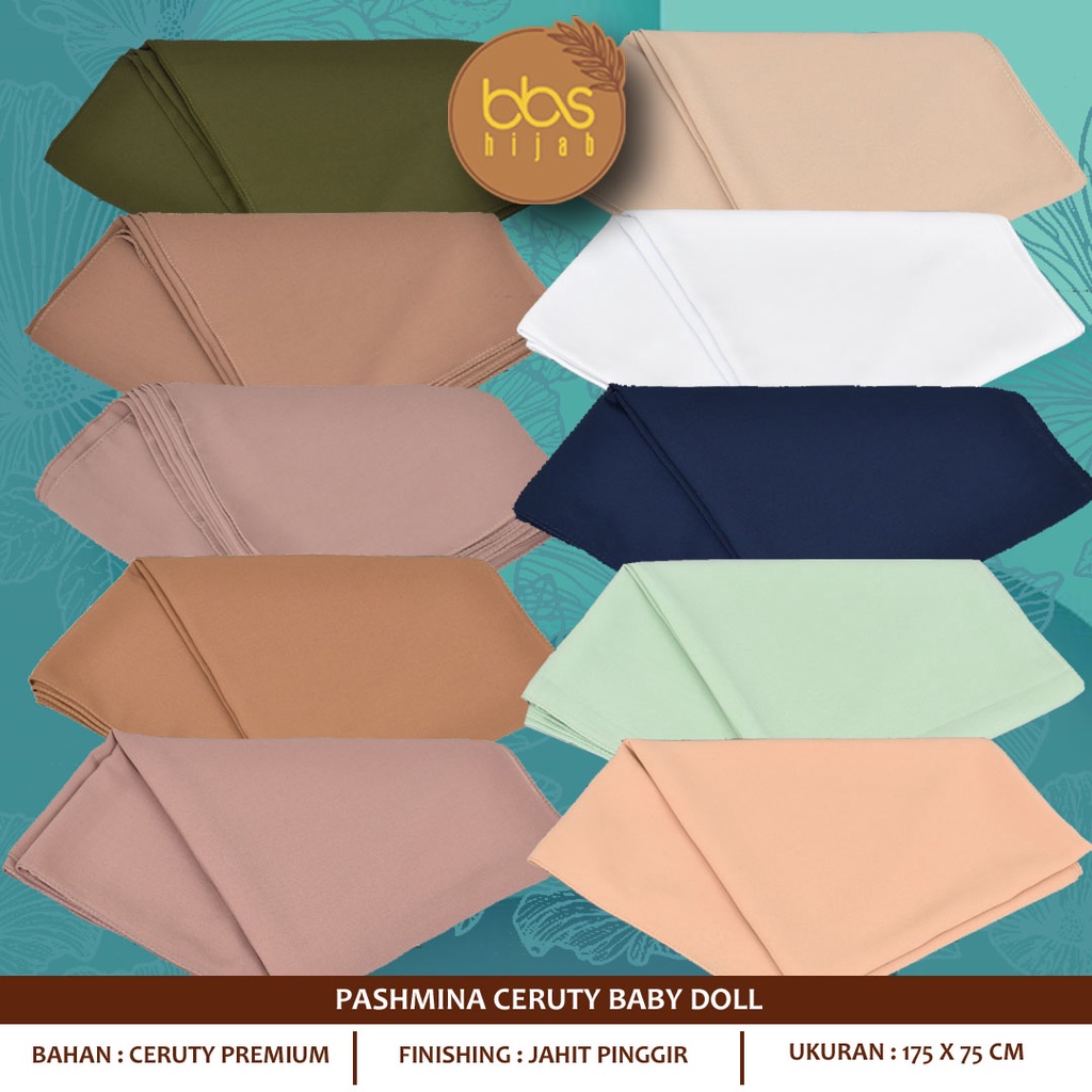 PASHMINA CERUTY BABY DOLL PREMIUM PASHMINA BABY DOLL POLOS PASHMINA CERUTY JAHIT PINGGIR PASHMINA POLOS CERUTY