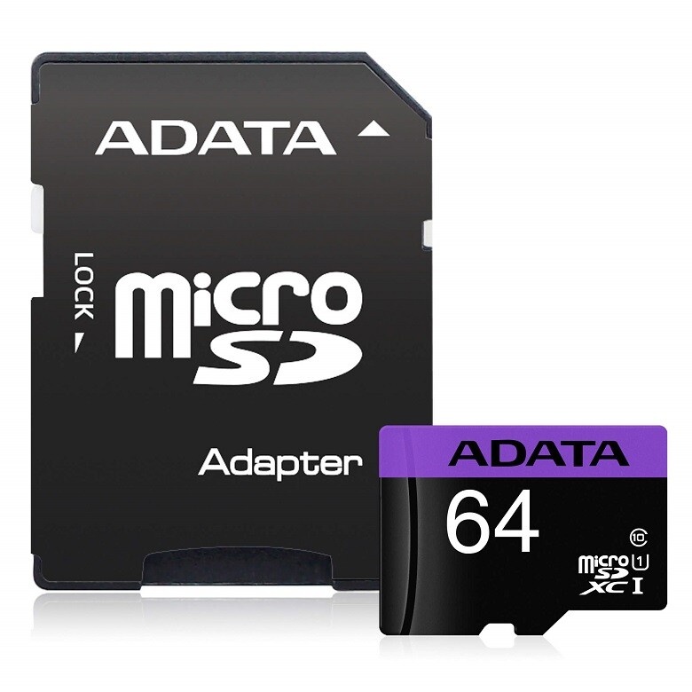 Adata Micro SD 64GB Memory Card Kartu Micro TF U1 4K A1 Level10Kompatibel Handphone Komputer