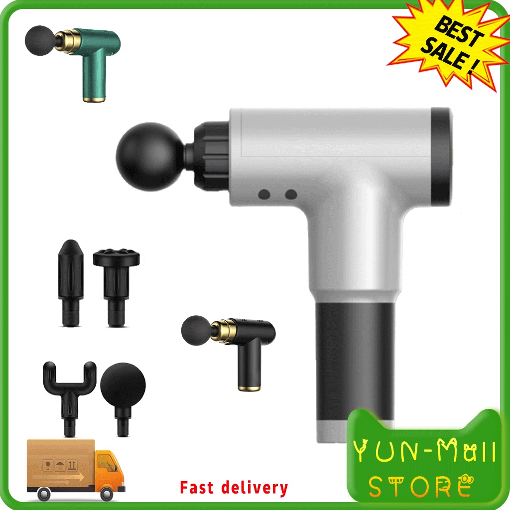 YUN Mall Fascial Gun Massager alat pijat otot pundak pingang punggung betis portable