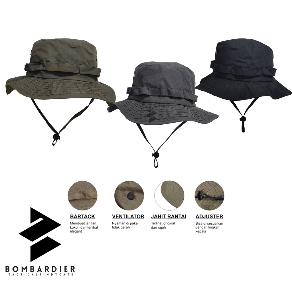 Topi Rimba Topi Gunung camping adventure Rimba Hat polos  Pria Wanita COD