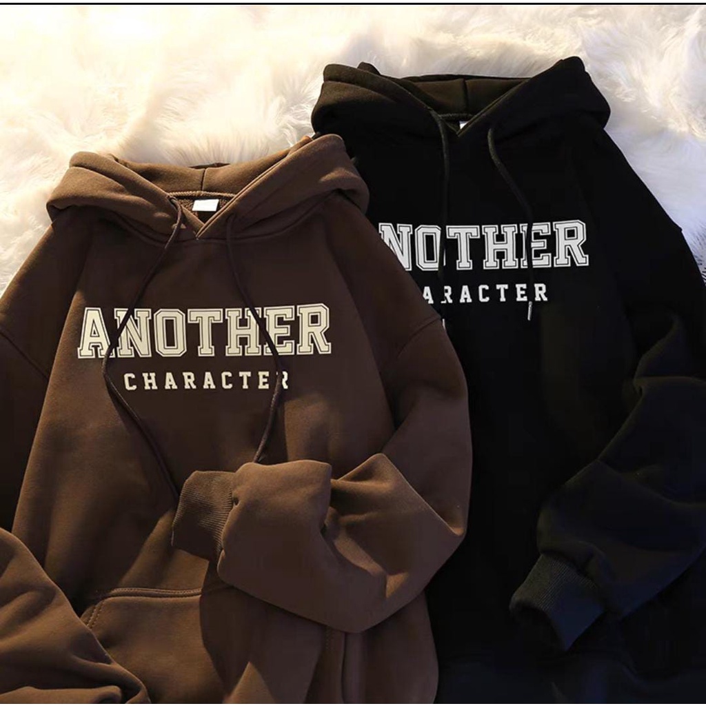 NEW ANOTHER CHARACTER SWEATER HOODIE JUMPER UNISEX BASIC OUTWEAR V1