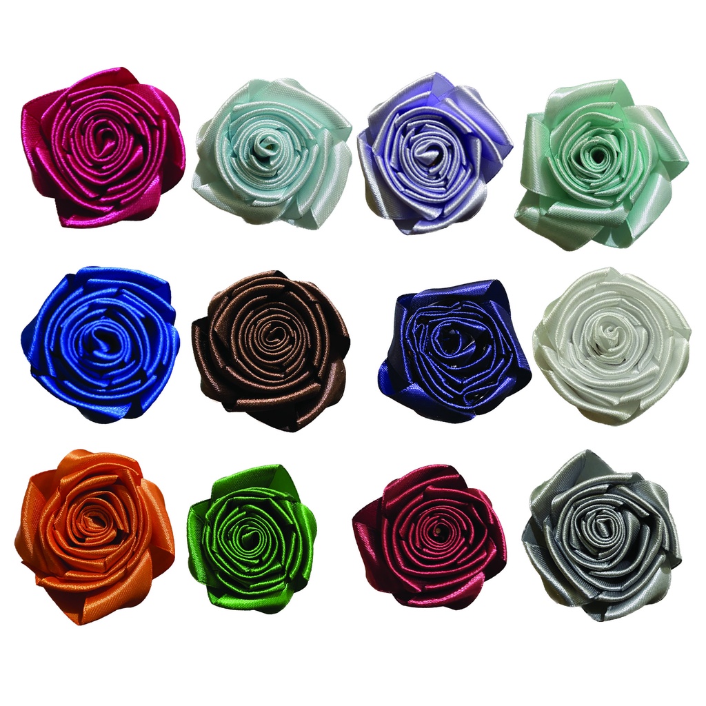 

Bunga Mawar Pita Satin Per PCS