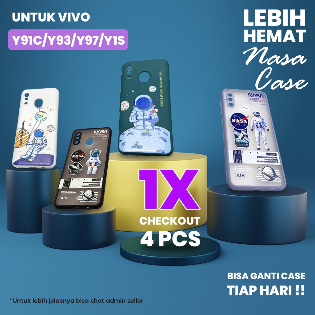 CL 4 Pcs Case Nasa Vivo Y91C/Y93/Y97/Y1S