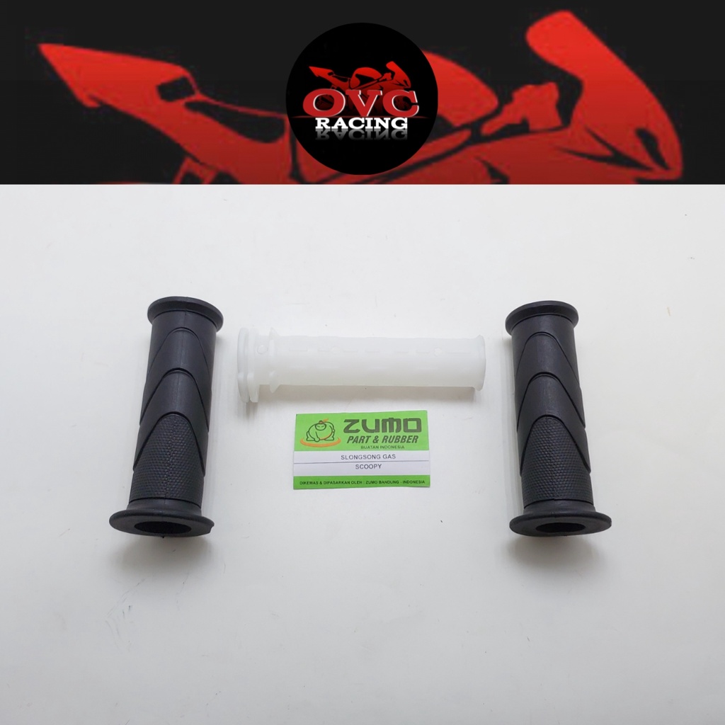 Selongsong Pipa Gas dan Handgrip Scoopy - Paket Handgrip + Selong song Honda Scoopy Beat Vario Dll
