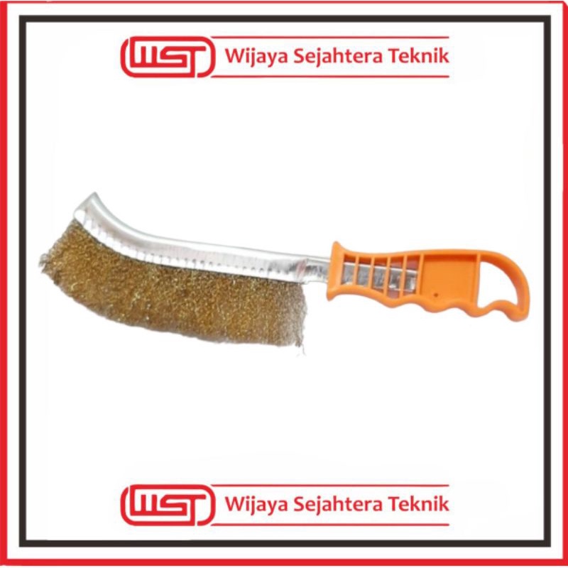 Sikat golok kuningan gagang Fiber