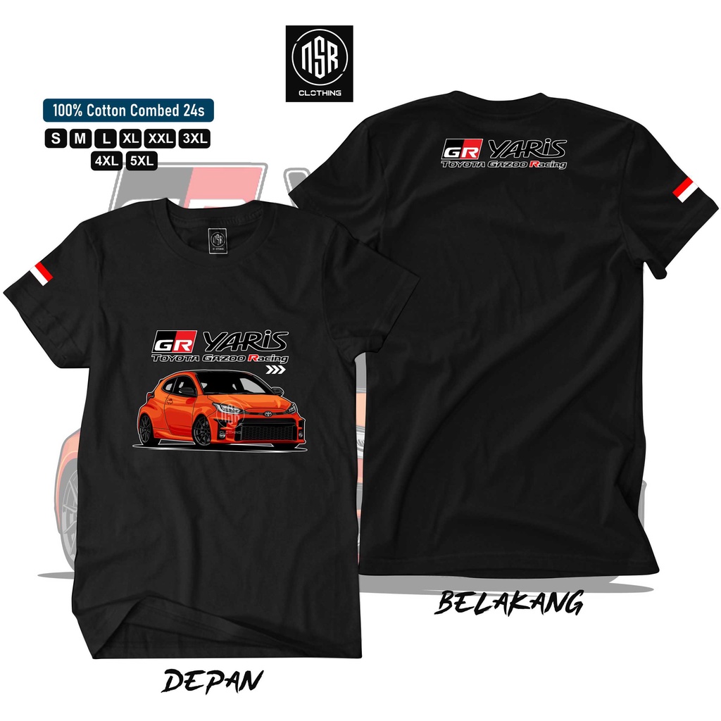 T-shirt Toyota  Yaris GR SPORT/baju toyota yaris/kaos toyota gazoo racing