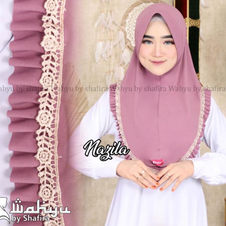 REKOMENDASI NAZILA HIJAB INSTAN WAHYU BY SHAFIRA KERUDUNG JILBAB TERBARU JERSEY EL RAIS HIJAB