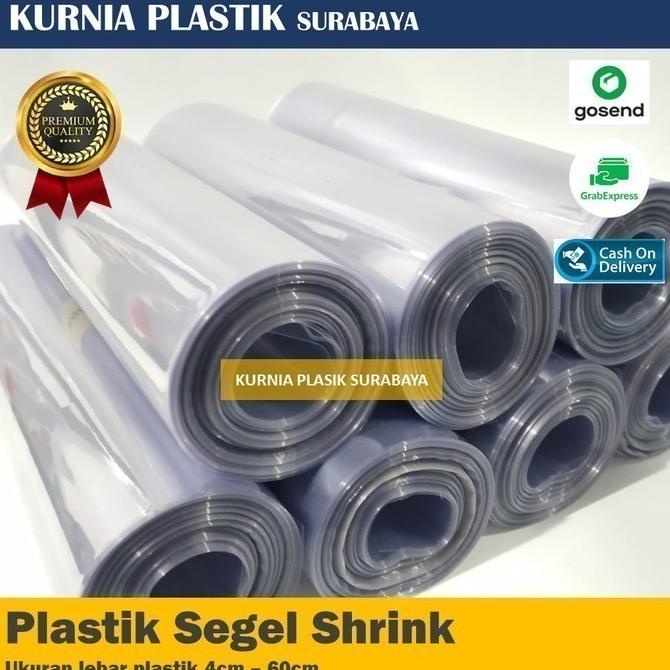 

PLASTIK SEGEL SHRINK WRAP 12.5cm x 50m (plastik heat shrink) PROMO