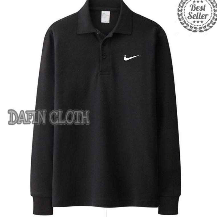 SALE TERBATAS Polo shirt Kaos Kerah Pria Lengan Panjang Nike Terbaru