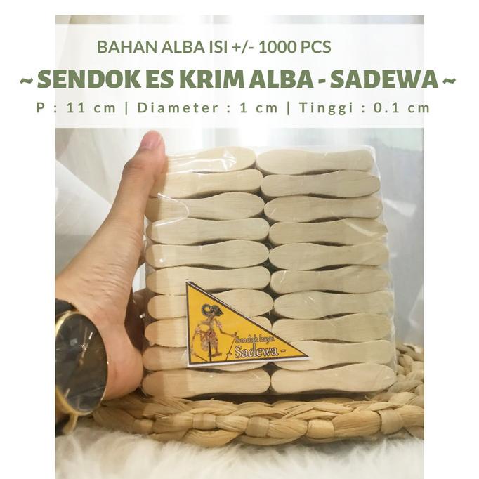 ------] jual sendok es krim - sendok es krim kecil - Sendok Kayu Pinus