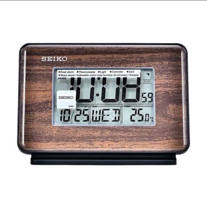 SEIKO JAM WEKER QHL 068 DIGITAL ALARM LCD