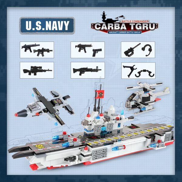 Mainan Lego Bricks Army Ship Tank 8 in 1 Mainan Balok Susun Kapal Tentara Mainan Edukasi Anak DIY