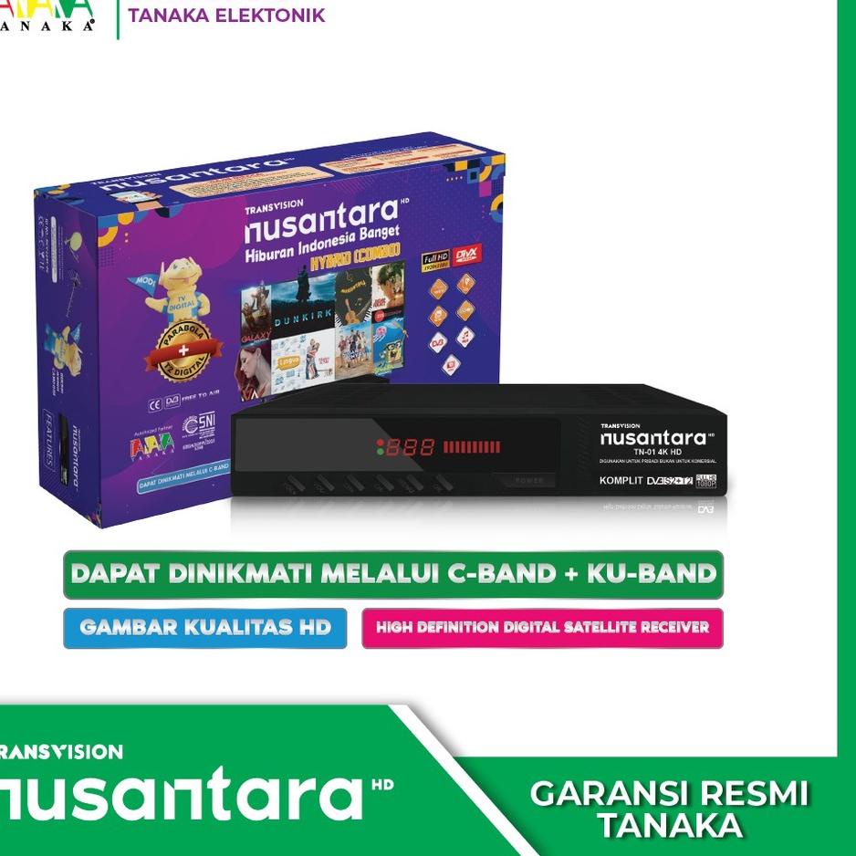 Terlaris TRANSVISION NUSANTARA HD COMBO (S2+T2)