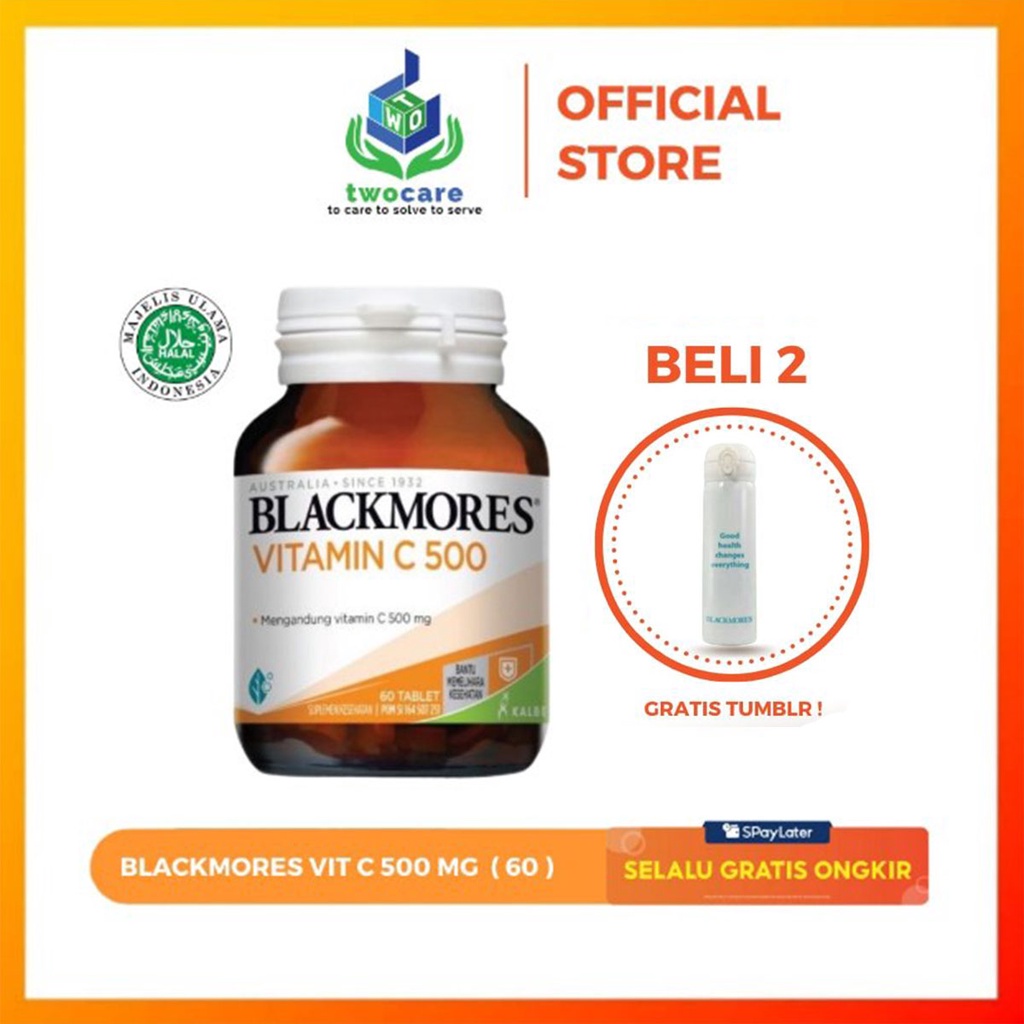 BLACKMORES VITAMIN C 500mg  VIT C 500 mg 60 tablet Immunity Suplemen Daya Tahan Tubuh BPOM KALBE