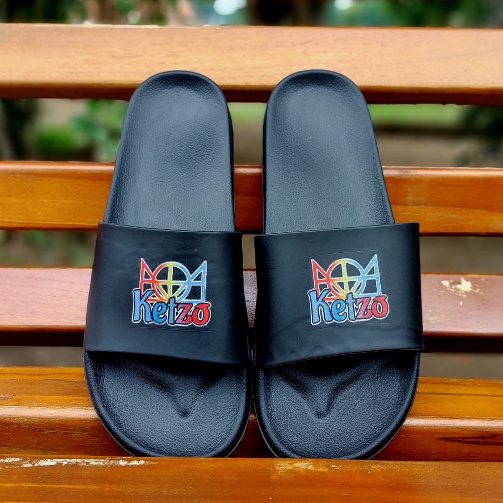 Sandal Selop Bahan Karet Design Simple Sandal Slop Ketzo Max original slip on ( KZ16-KZ22 )