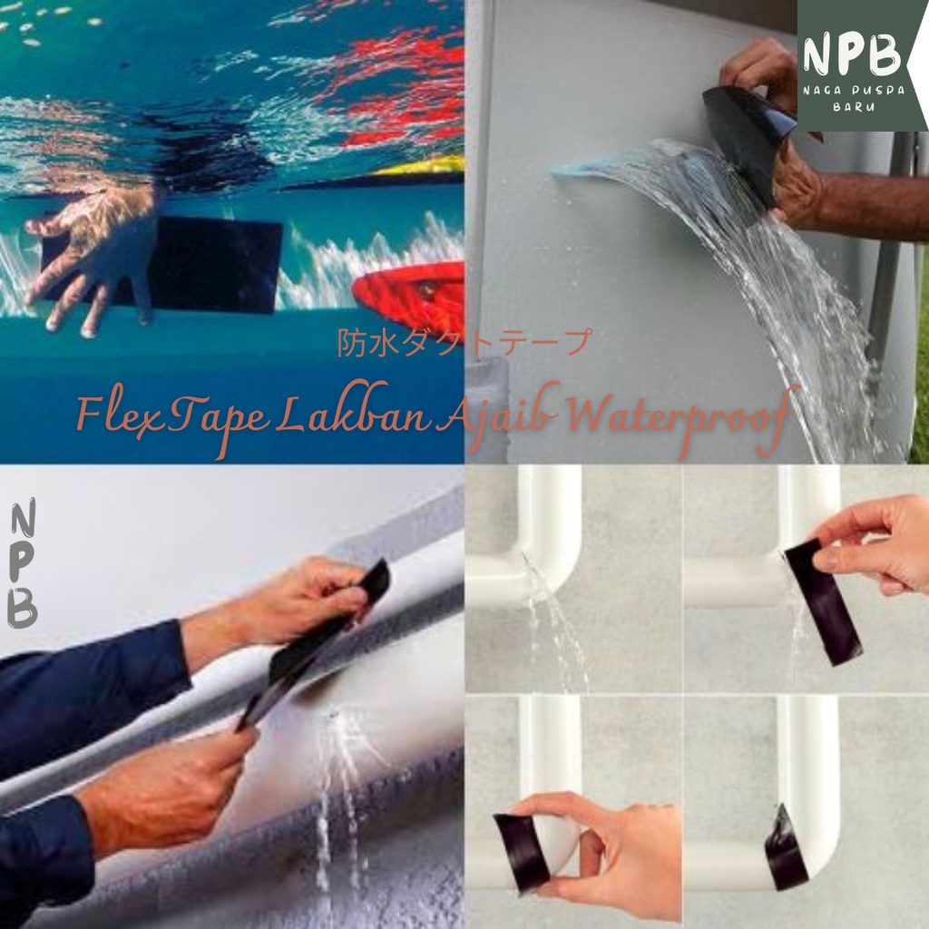 Flex Tape Lakban Ajaib Waterproof  - Lakban Anti Air - Lakban Anti Bocor