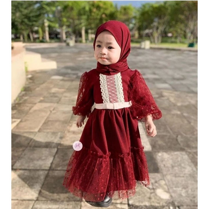 Gamis Anak Usia 3-10 Tahun/Gamis Al-Mirna/Baju Gamis Anak/Baju Gamis Anak-Anak/Baju Gamis Muslim Ana