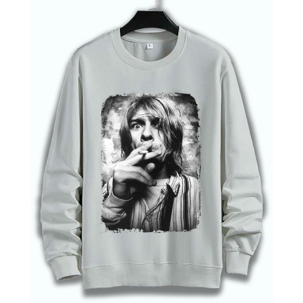 SWEATER UNISEX KURT COBAIN PRIA DAN WANITA SWEATER JUMBO
