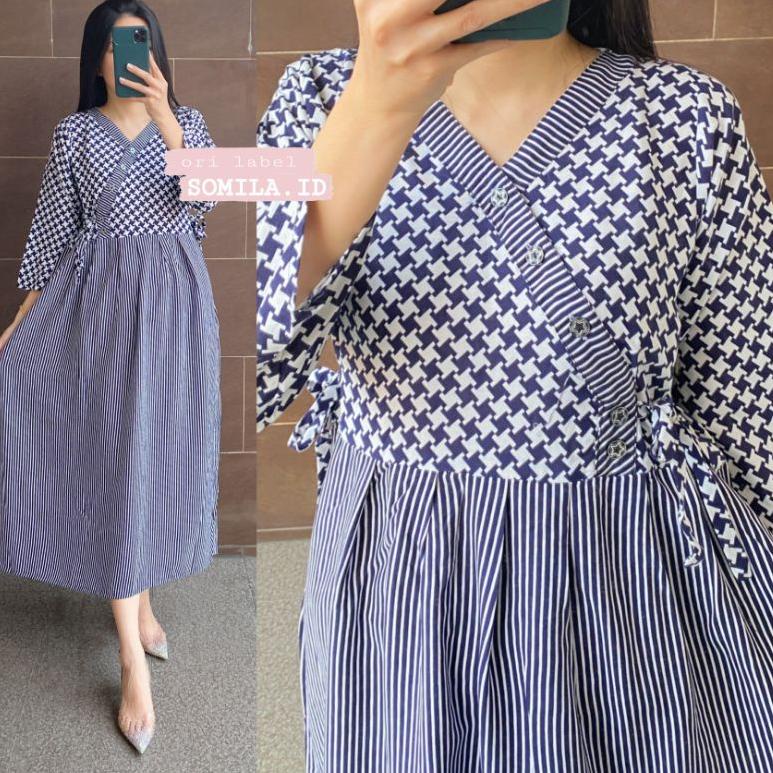 BEST SELLER TERSEDIA JUMBO GROSIR DASTER SOMILA.ID BUSUI KIMONO CHIBI PANJANG LENGAN 7/8 PINGGANG SE