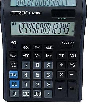 

♦ KALKULATOR CITIZEN CT 2000 - 14 DIGIT - KALKULATOR DENGAN TAMPILAN 2 LAYAR - HIGHT QUALITY ♂