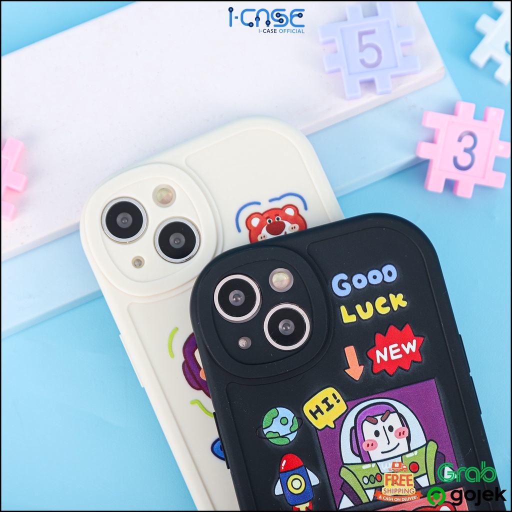 Softcase Cartoon Toy Story Full Lenscover for iPhone 7 8 PLUS XR X XS 11 12 13 14 14+ Plus Pro Max