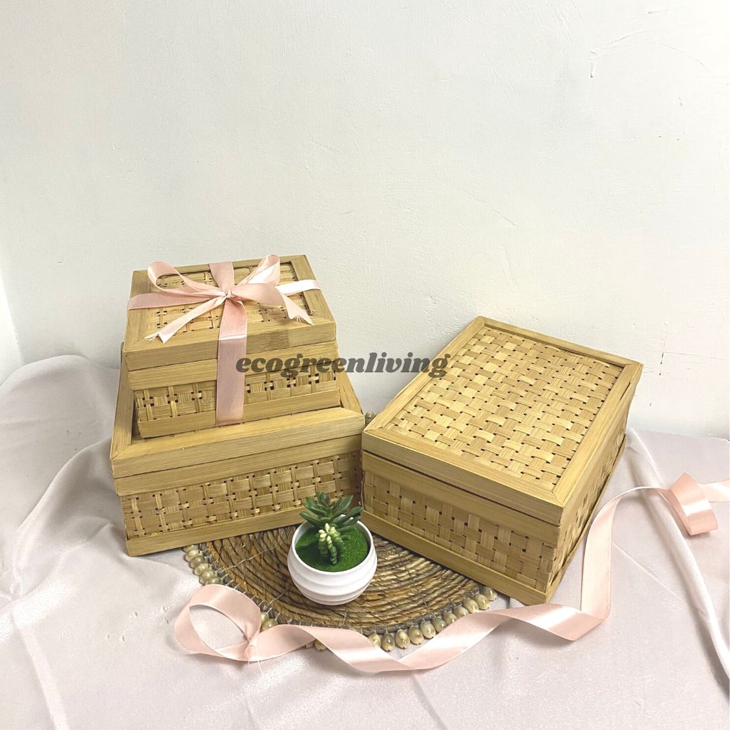 KLAKAT DIMSUM / KOTAK HAMPERS LEBARAN BAMBU / WADAH DIMSUM