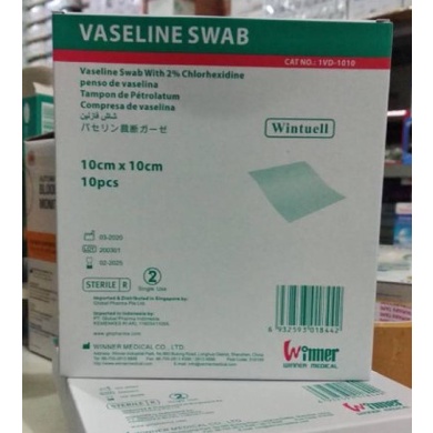 Vaseline Swab 10x10cm / Wintuell sejenis Sofratulle Ecer