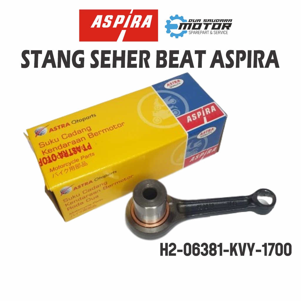 STANG SEHER ASPIRA BEAT KVY CONNECTING ROD KIT APLIKASI MOTOR BEAT/ SCOOPY/ BEAT FI/ SPACY FI/ SCOOP