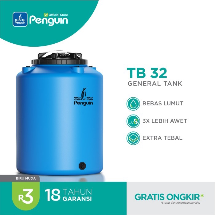 Terlaris Penguin Pinguin Tangki Toren Tandon Air Tb 32 300 Liter