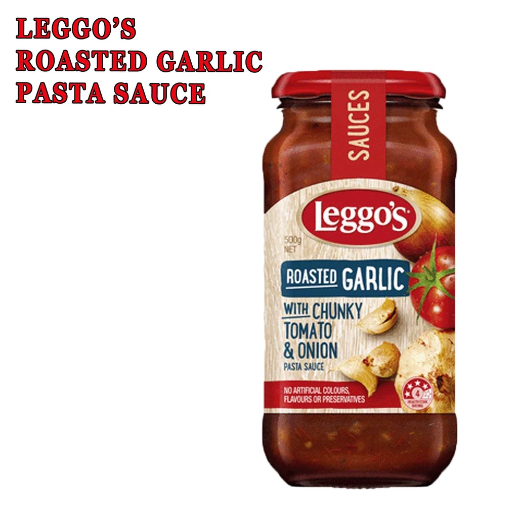 LEGGOS ROASTED GARLIC WITH CHUNKY TOMATO&amp;UNION 500g