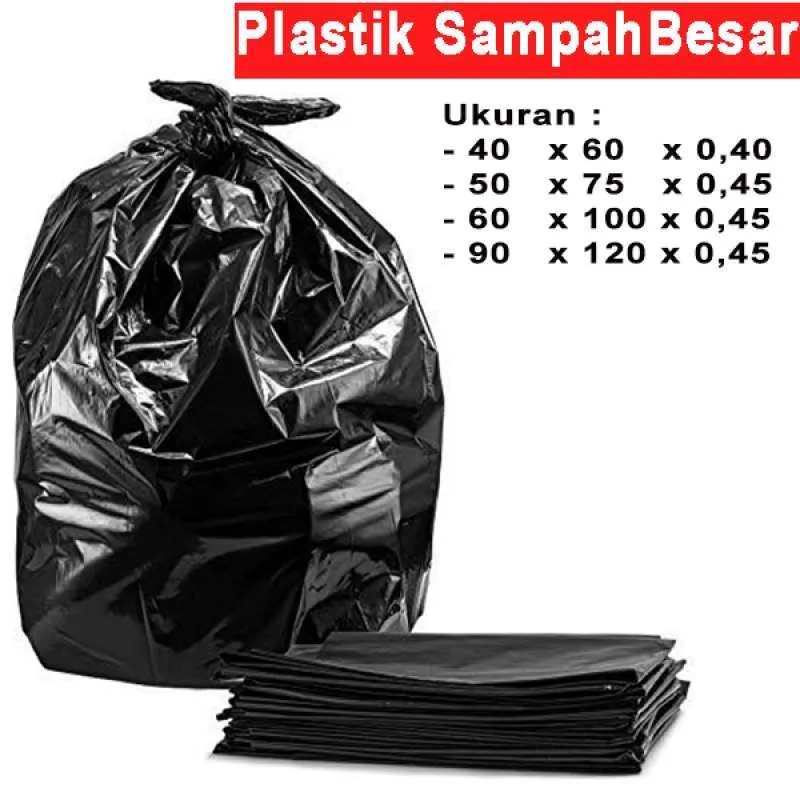 plastik sampah / trash bag kuat high quality ukuran 90 x 120 (6 PCS)