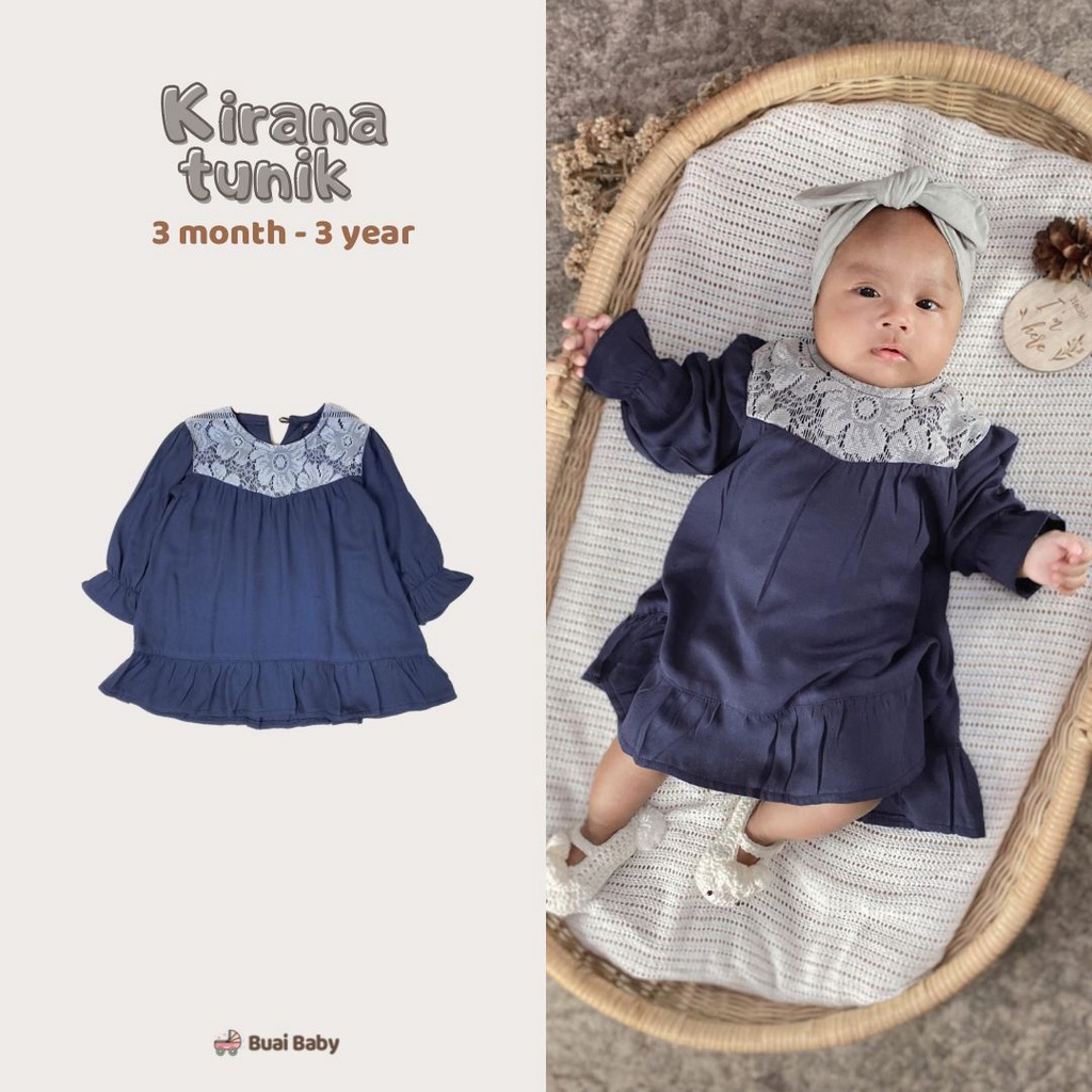 Buai - Kirana Tunik Raya series Bahan Rayon Premium