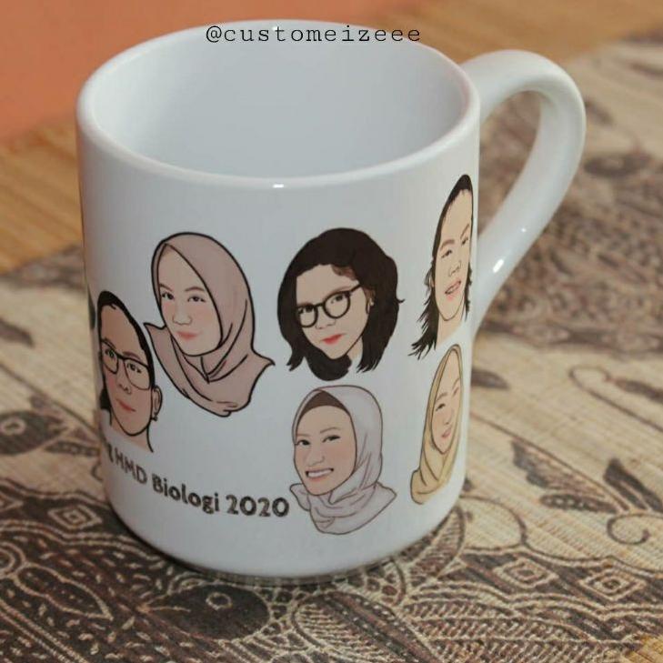 Buy Again11.11 KADO UNIK Custom MUG Putih Print Foto Animasi Sketch Gift Quotes HAMPERS Resign DT0
