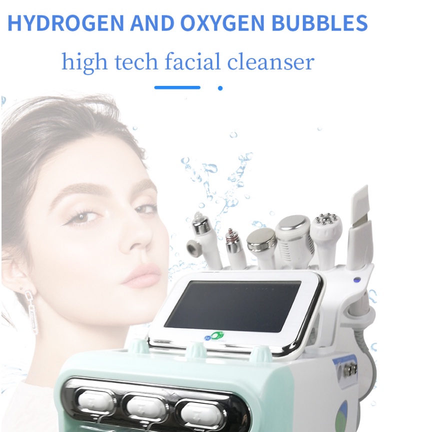 ⭐Newest⭐Aqua Peel 8in1 Hydrogen Oxygen pdt mask dermabrasion hydra skin scrubber ultrasound rf setrika wajah dingin 100