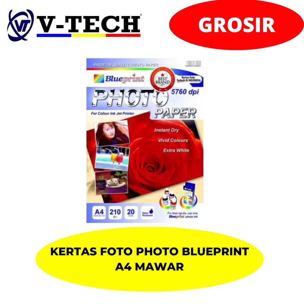 

KERTAS FOTO PHOTO BLUEPRINT A4 MAWAR