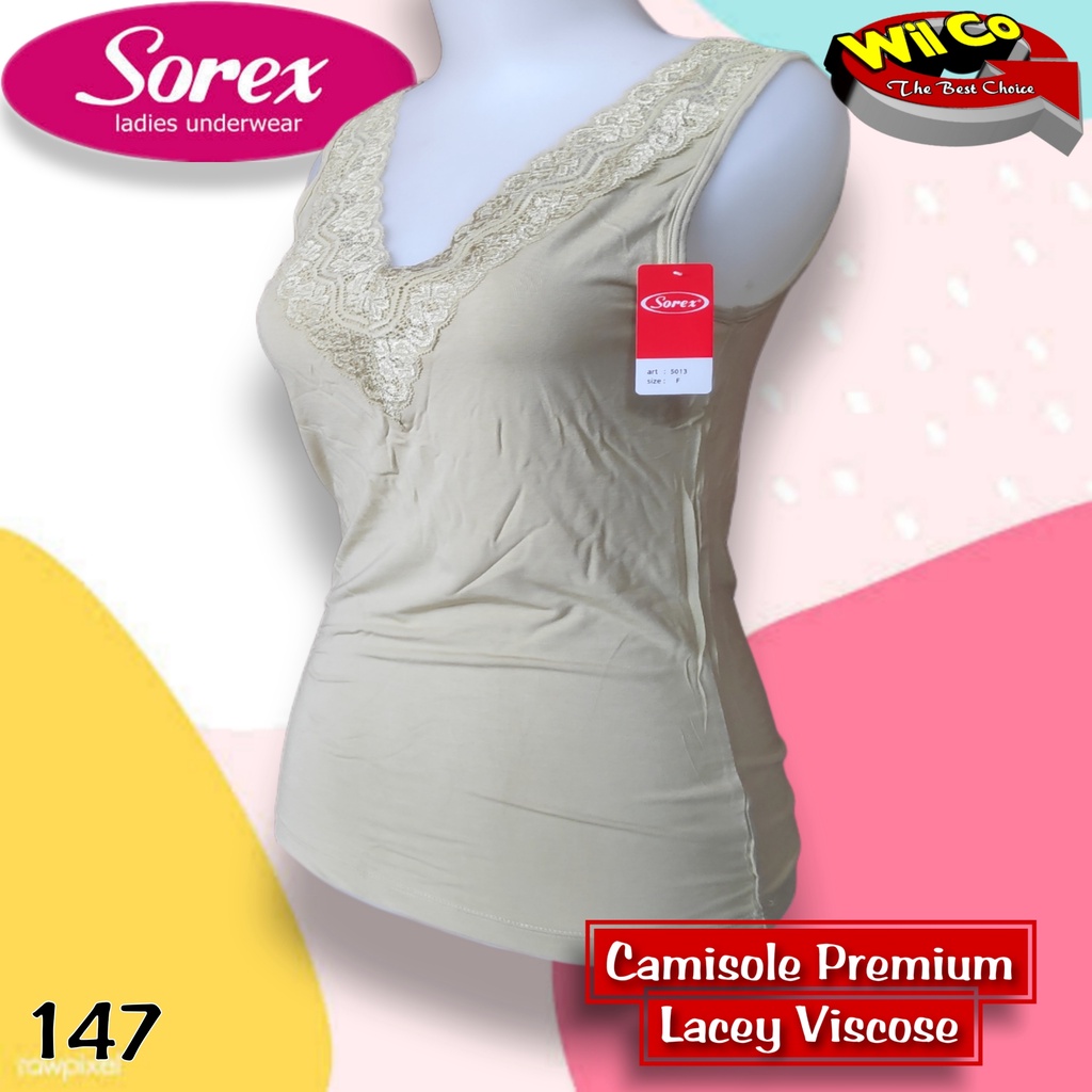 K147 - TANKTOP/KAMISOL ATASAN PAKAIAN DALAM WANITA SOREX FREE SIZE TALI LEBAR