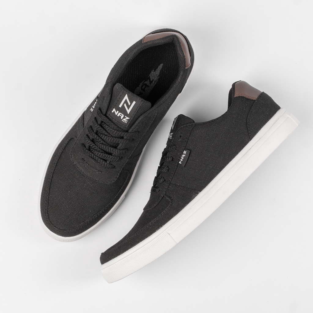 ADH002 ENJI BLACK-Sepatu Casual Pria Sneakers Original |Arrazi.ID x NAZ|