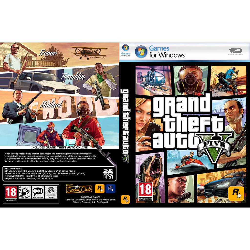 DVD USB GTA 5 VERSI TERBARU PC